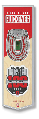 Bandera 3d Del Estadio 100th De Ohio State Buckeyes De ...