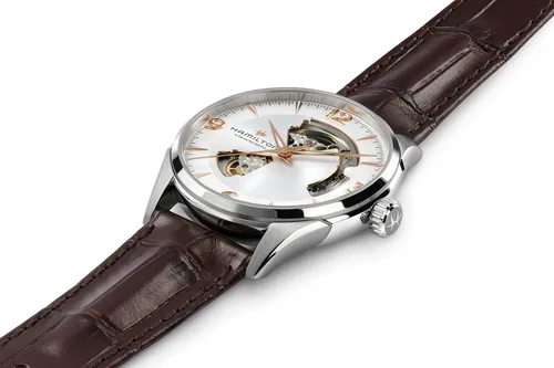 Reloj Hamilton Jazzmaster Open Heart Automático Suizo Con Es