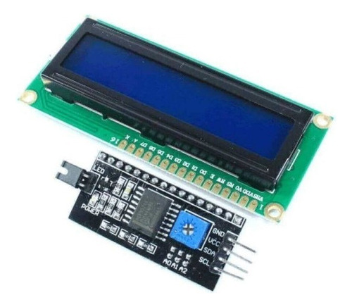 Display Lcd 16x2 Serial I2c Com Backlight Azul