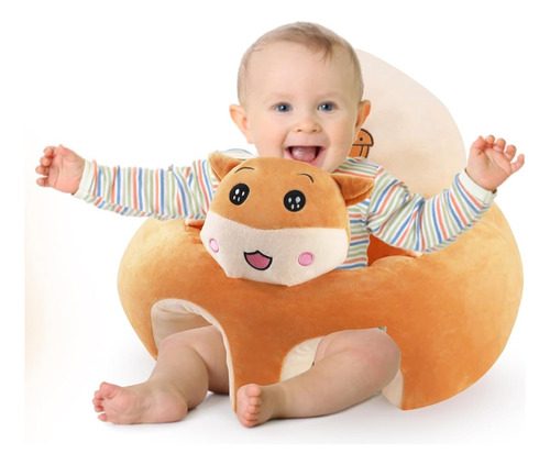 Bebé Sillón Soporte Sentar Dinosaurio Perrito Cerdito Conejo Café