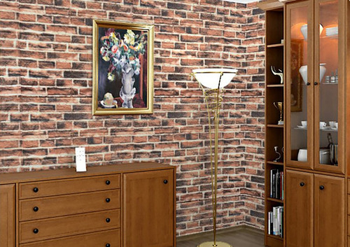 Panel Decorativo Autoadhesivo 3d Para Pared Espuma Ladrillo Ladrillo Ladrillo Rojo
