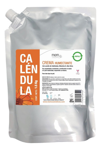  Crema Corporal Con Aceite De Caléndula, Eco-refill 1.5kg
