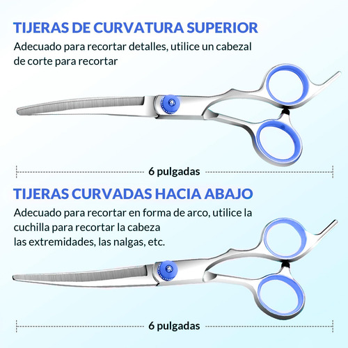 Tijeras Para Perros 5 Piezas,tijeras De Aseo De Acero