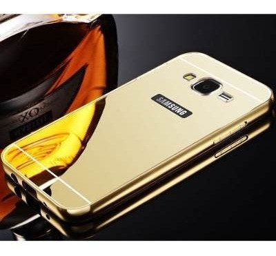 Marco Metalico Aluminio Espejado Para Samsung Galaxy J5