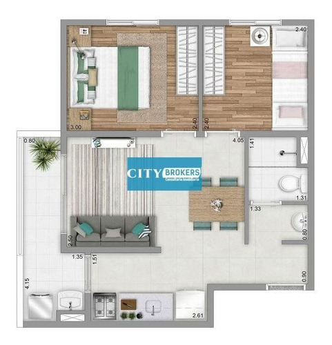 Imagem 5 de 15 de Apartamento Com 2 Dormitórios À Venda, 44 M² Por R$ 216.900,00 - Cocaia - Guarulhos/sp - Sp11
