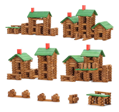 Juego De Construccion De Troncos Sainsmart Jr. 665 Piezas