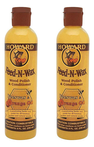 Howard Fw0008 Feed-n-wax - Esmalte Y Acondicionador De Mader