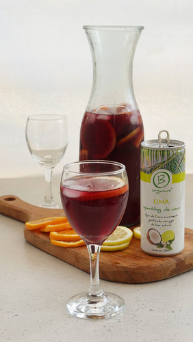 6 Pack Agua De Coco Con Gas 250ml Lima, Pomelo Y Arándanos