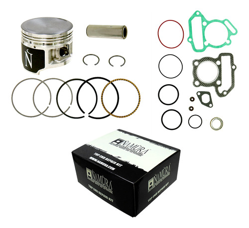 Piston Y Empaques: Yamaha 125 Breeze / 125 Grizzly +1.00mm