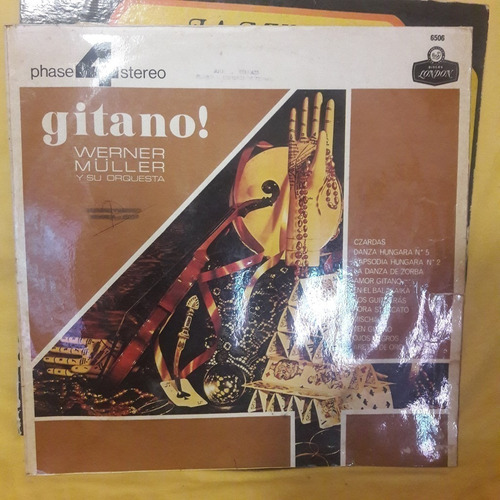 Vinilo Werner Muller Y Su Orquesta Gitano Phase 4 O2