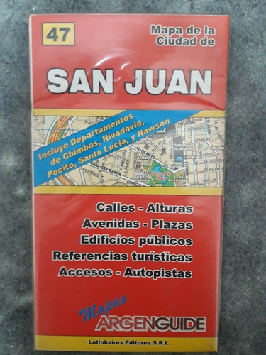 Mapas Argenguide Nro 47 Ciudad De San Juan