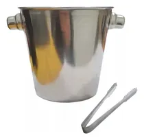 Comprar Hielera Levys Bazar Acero Inox 500 Ml + Pinza 10 Cm
