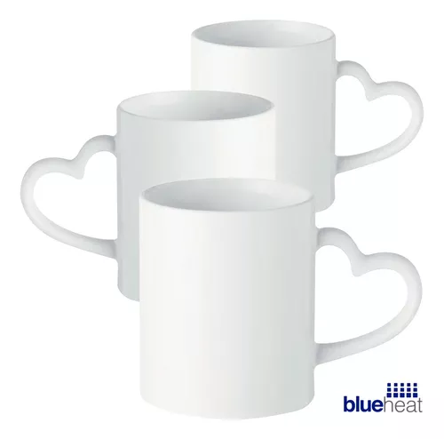 Taza Blanca Para Sublimar Sublimación 11 Oz Blue Heat