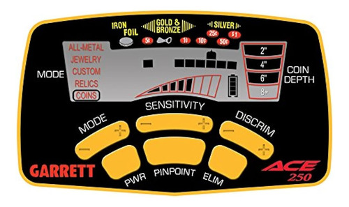 Garrett Ace 250 - Detector De Metales Con Bobina De Búsqueda