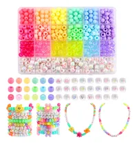 Comprar Cuentas De Pony Arcoíris Para Hjoyas, Cuentas Redondas Pas.