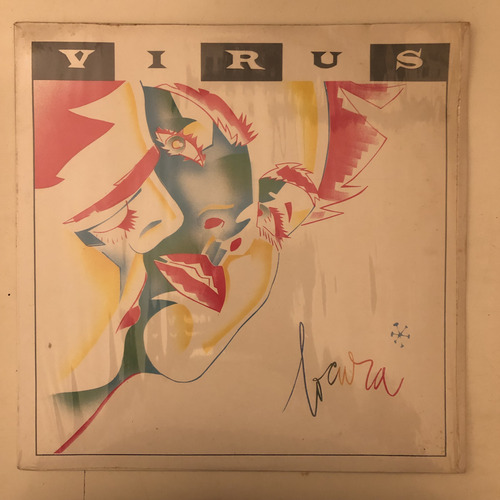 Virus Locura Disco Original 1985 Cbs Insert Estándar (Usado)