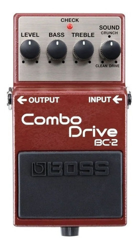 Pedal Boss Bc2 Combo Drive Overdrive British - Oddity Color Bordó