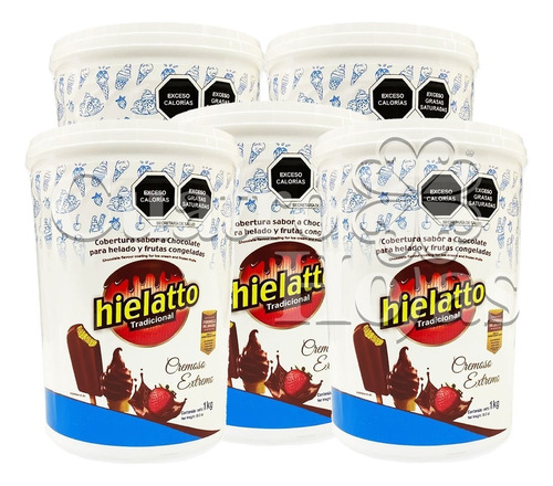 Cobertura Para Helados De Chocolate Hielatto 5 Kg