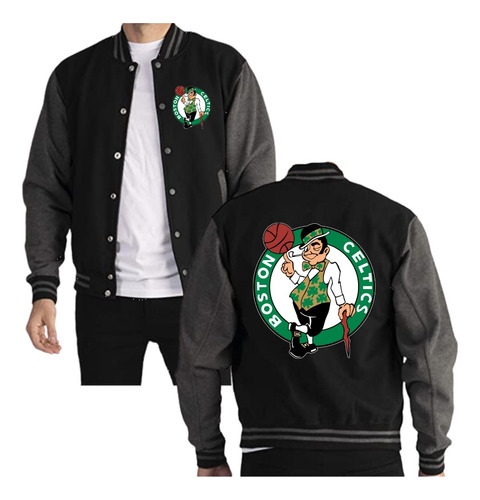 Beisbolera Chaqueta Logo  Equipo De Boston Celtics