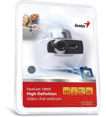 Imagen 3 de 4 de Webcam Genius 1000x Hd V2, 1280×720 Resolución, Negra