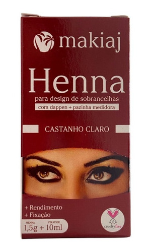 Henna Para Cejas Tono Castaño Claro.makiaj, Perfilado .