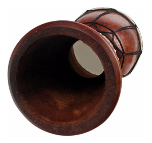 Imagen 4 de 6 de Tambor Africano Tambor Musical Instrumento De Madera Maciza