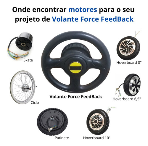 Volante Direct Drive 15nm Diy Em 10 Minutos- Módulo 36v Usb