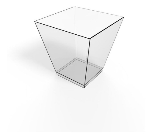 Mini Cubo Plástico Cristal (x100) - Ajidiseño