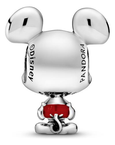 Charm Pantalones Rojos De Mickey Mouse De Disney Color Plata