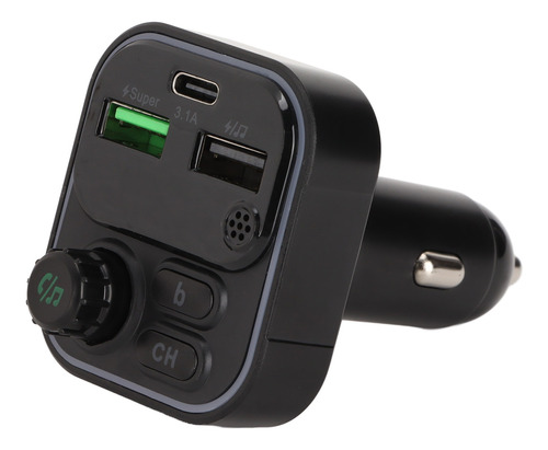 Adaptador De Cargador De Coche Usb C16, Reproductor Mp3 De 2