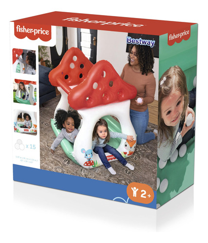 Hongo Inflable Con Pelotas 2 Fisher Price Color Mix