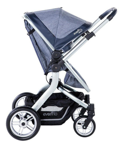 Imagen 3 de 5 de Carriola de paseo Evenflo Advanced Legacy DLX azul con chasis color plateado