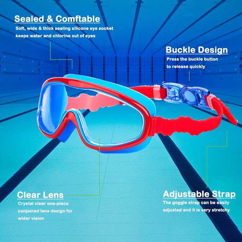 / Kailimeng 2 Paquete De Gafas De Natación For Niños, Vistas