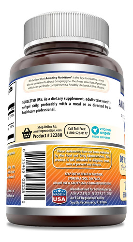 Amazing Formulas Vitamina D3 10000 Ui K2 200 Mcg