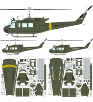 Comprar Bell Uh1 Argentina (x3) Esc 1:33 \u002F Papercraft (envio X Mail)