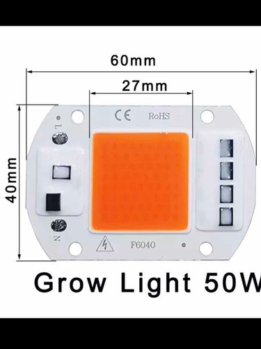 Led Cob Indoor/hidroponia 50w