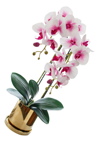 , Maceta Artificial De Simulación De Orquídea Phalaenopsis ,