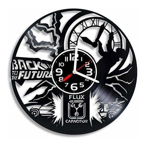 Art Vintage Regreso Al Futuro Reloj De Pared De Vinilo, Regr