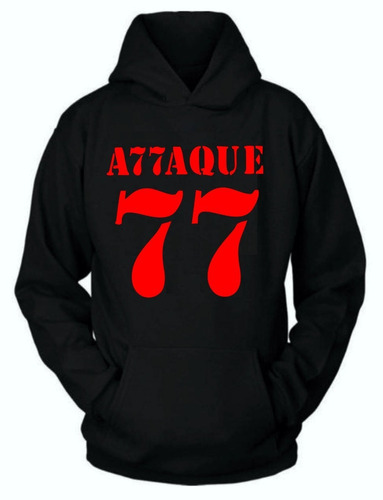 Buzo Canguro Attaque 77 Logo Clasic - Music/rock