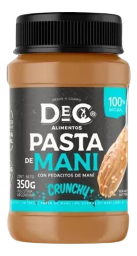 Pasta De Mani Crunchy Dec Alimentos 350g.