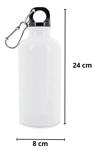 Pack4 Botella Termo Sublimación 600 Ml Blanco Insumo Sublima