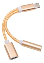 Comprar Adaptador De Audio Con Carga Tipo C A 3,5 Mm, Cable Aux Usb 