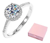 Comprar Plata 925 Anillo Compromiso De Las Mujer Circonio Ajustable