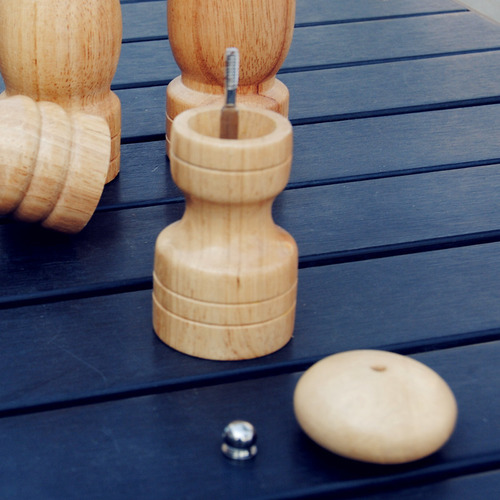 Molinillo De Pimienta Manual De Madera De 8 Pulgadas (en Col