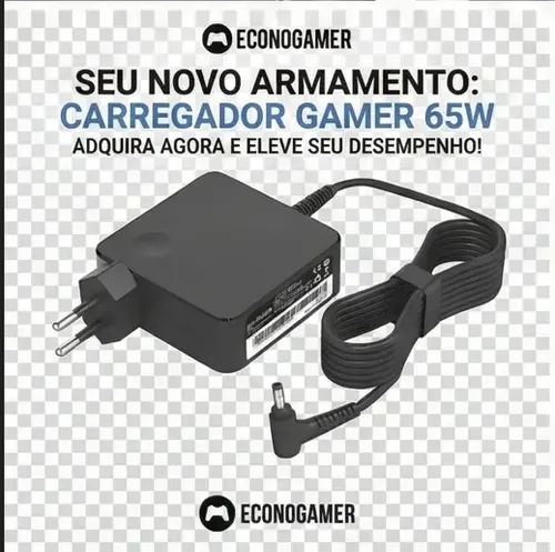 Fonte Carregador Notebook Lenovo Ideapad S145 15api 81v70004br 330 81fe0002br Adlx65 Id S145 81v70008br 65w 320 80yh001br Bivolt Ipa-1450 3-15alc Ipa-145 20v 3.25a 110-220v Plug 4x1.7mm Econogamer