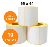 Comprar Rollos Etiqueta Térmica 55x44 Balanzas Autoadhesivas Top X10