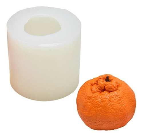 Molde De Silicona De Vela De Fruta Naranja Forma De Fruta Mo