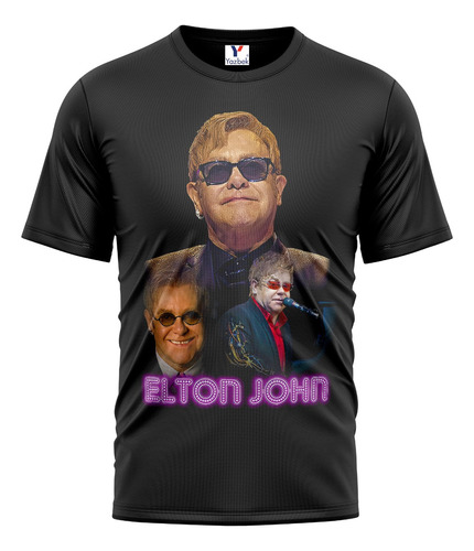 Playera Elton John, Cuello Redondo 100% Algodón 01