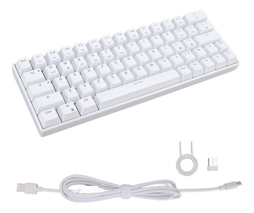 Teclado Mecánico Para Juegos De 64 Teclas Inalámbrico 2.4g B