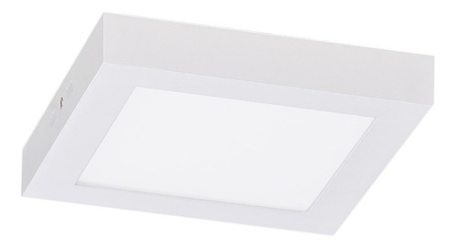 Plafón Panel De Aplicar Cuadrado 22x22 Cm Led 18w Neutro 4000k